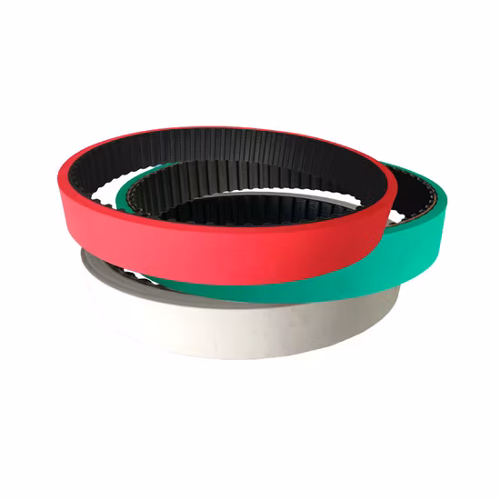 Caoutchouc PU PVC Auto agricole moto industrielle sans fin Poly pièces de transmission Double convoyeur ventilateur synchrone entraînement denté nervuré Pk V courroie de distribution